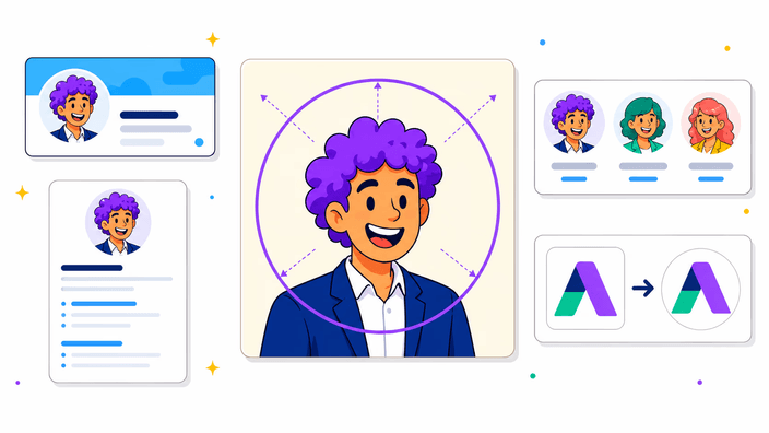 Round profile picture for every social platform