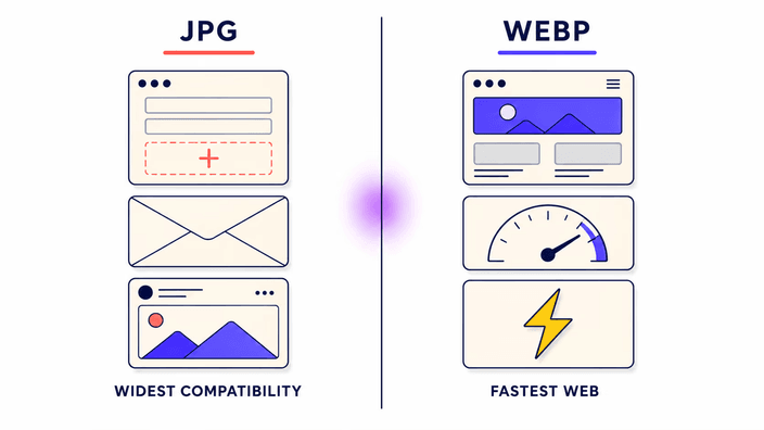 JPG or WebP, when to use each