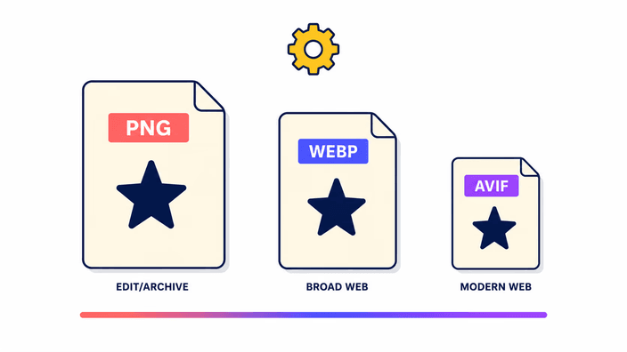 AVIF vs PNG and WebP, which to use?