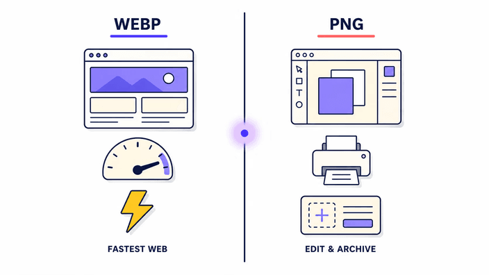 WebP or PNG, when to use each